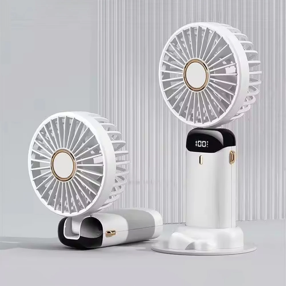 USB Mini Strong Wind Handheld Fan USB Rechargeable Mini Desktop Air Cooler Outdoor Fan Cooling Travel Hand Fans For Outdoor