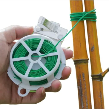 Tpr Covered Galvanized Steel Tie Round Plastic Soft Garden Plant Twist Ties Ratchet Strap Nylon Rope Irrigation Supplies