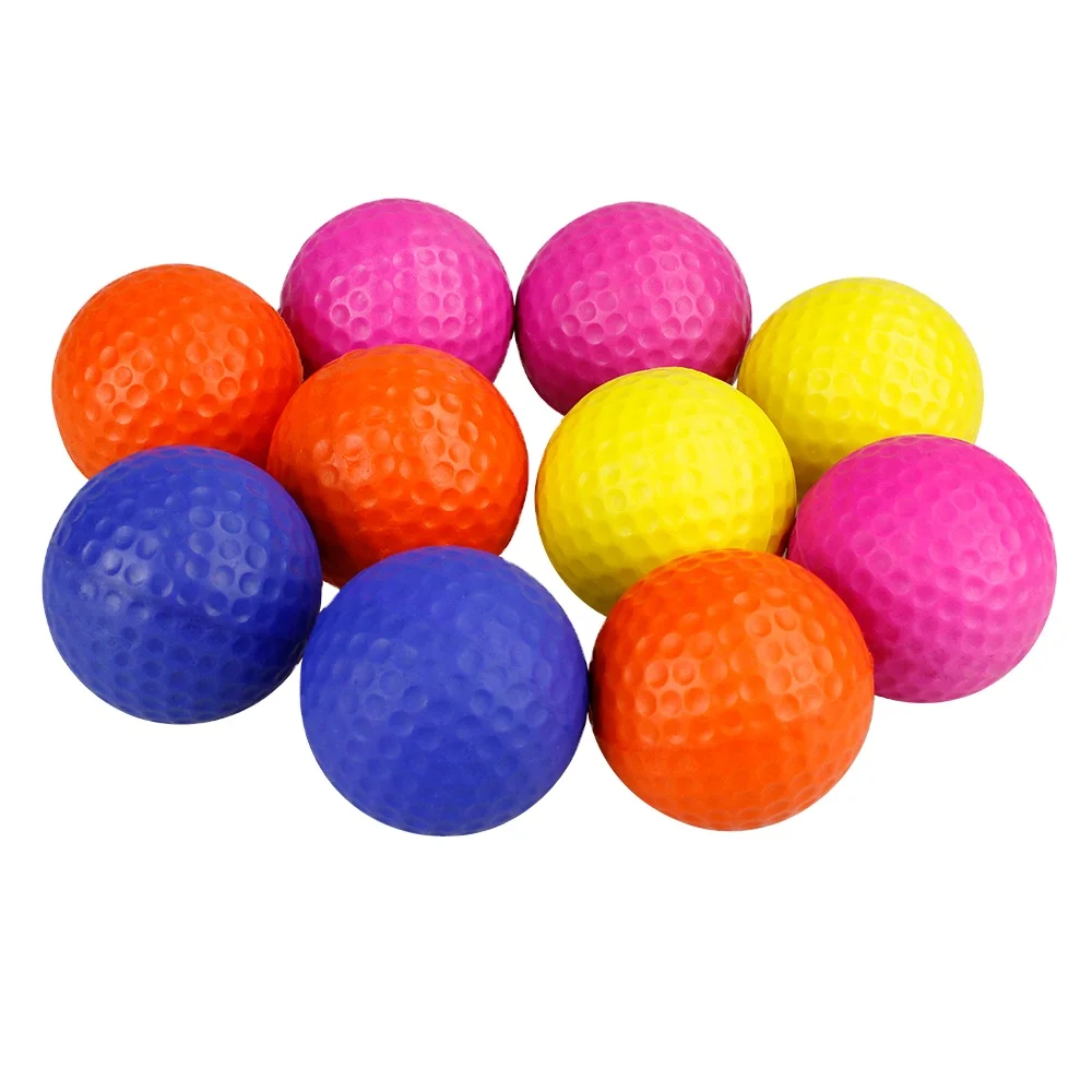 Multiple Color Stress 332 Dimple Ball Soft Sponge Foam Practice Golf Balls Custom Logo Available