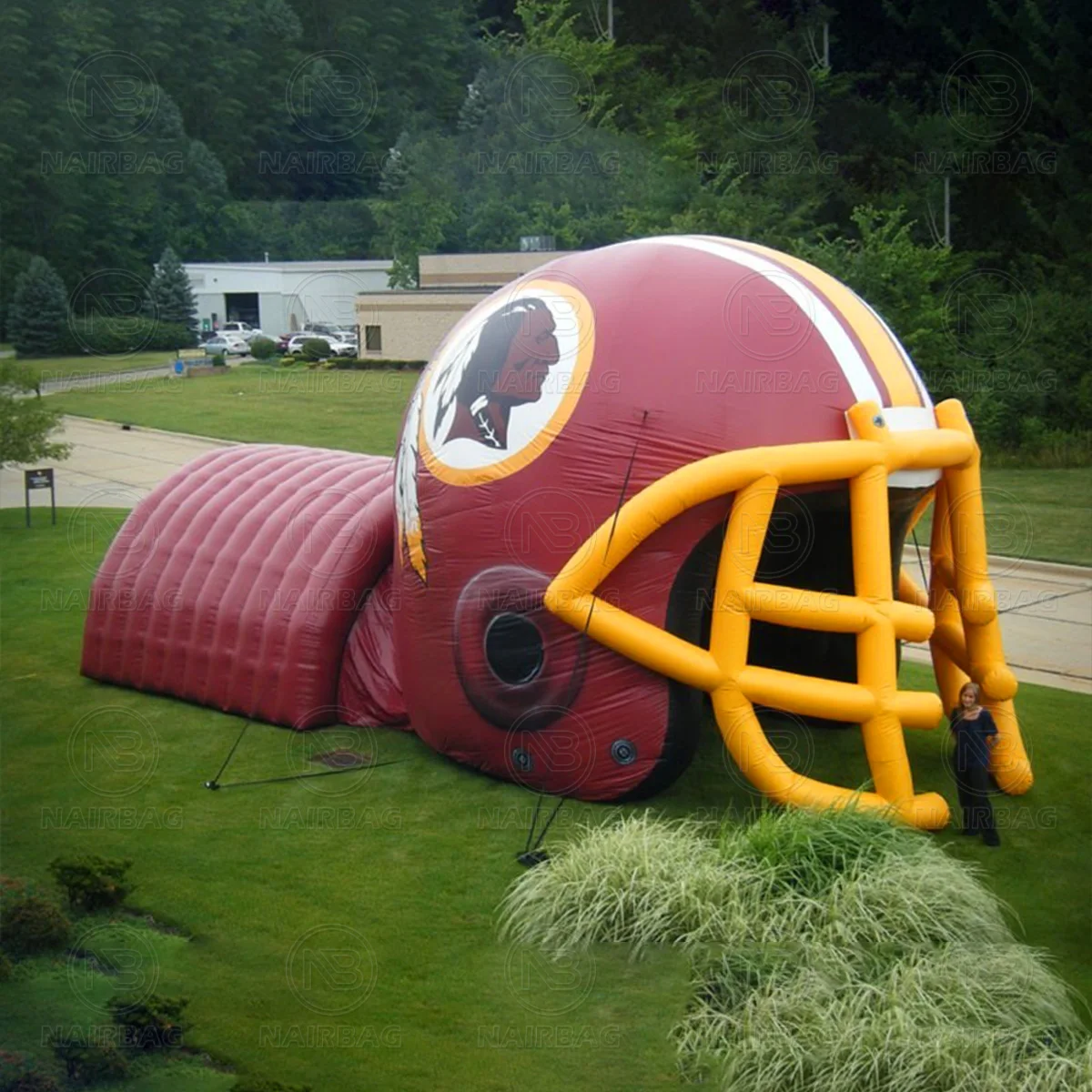 Inflatable Head Tunnels Tent Outdoor Advertising Football Sports Blow Up Team Mascot Tunnels For Sale