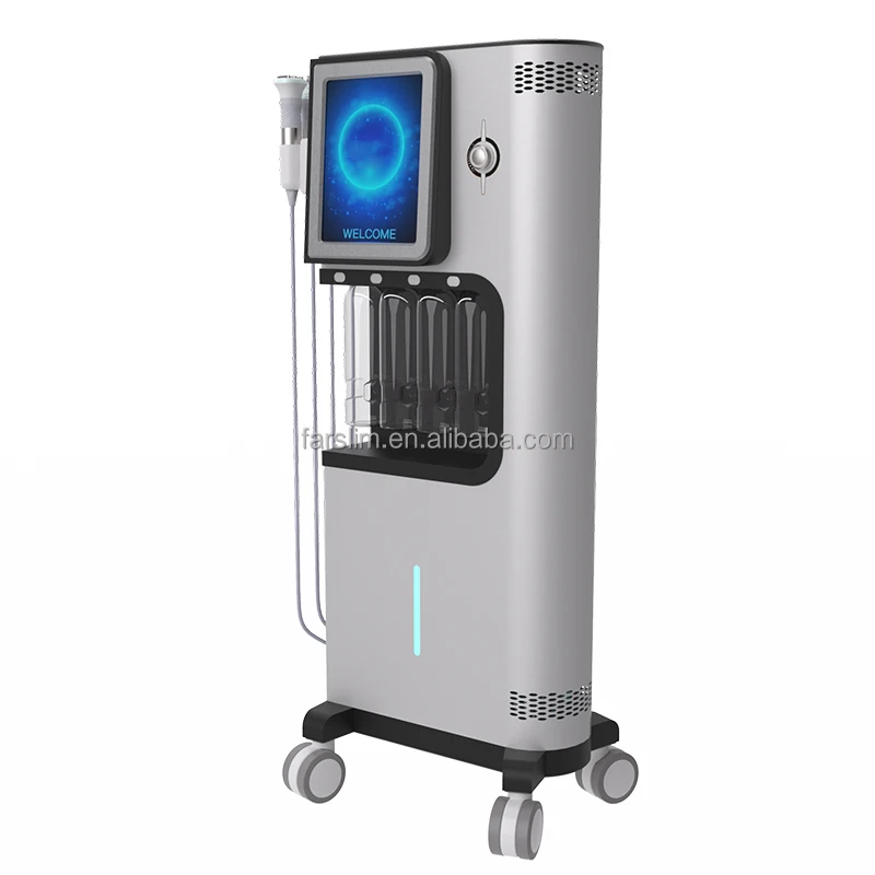 Farslim 8 IN 1 Alice Super Bubble Max Facial dermabrasion H2O2 Diamond Skin cleaning CO2 Oxygen Jet Peel CO2 Skin care Machine