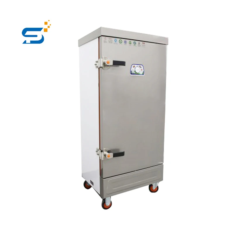 Prometheus 6-36pcs stainless steel industry electricity gas rice steaming cart/rice steaming cabinet