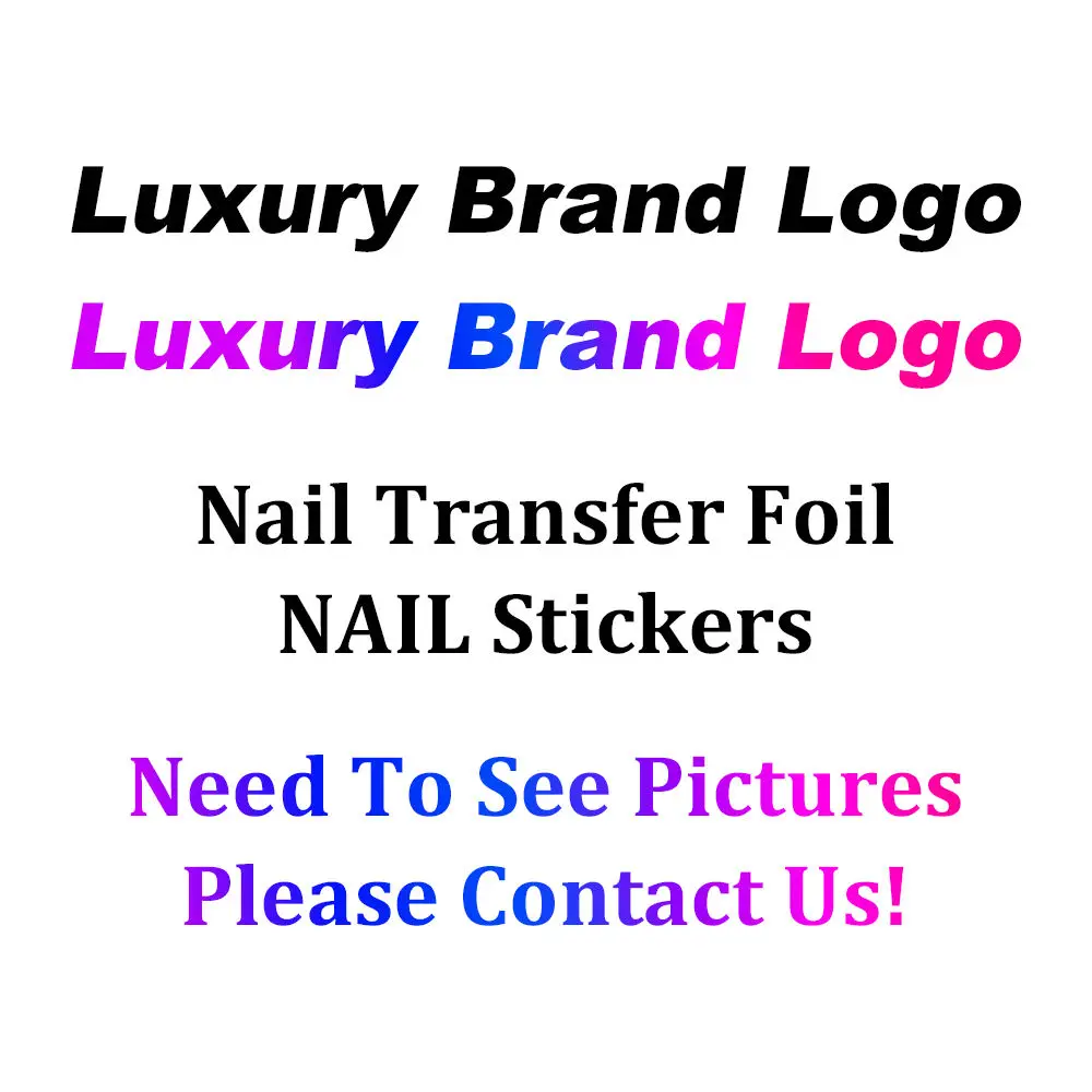 New Design Luxury L/D Brand Nails Charm Decoration Brand Logo Nails Jewelry Metal Ornament Decal Sticker Foils For Women