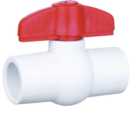 Plastic Socket Thread butterfly handle 15mm 20m 25mm 32mm 40mm 50mm 65mm 80mm 100mm PVC Ball Valve