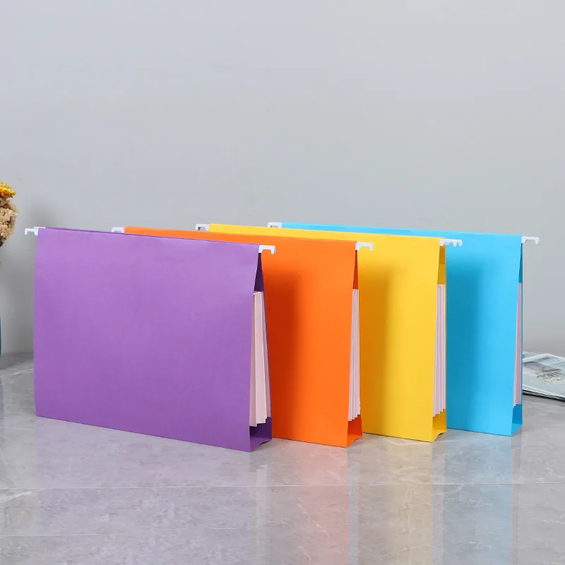 Wholesale Basics Hanging File Folder with Adjustable Tabs Paper Document for Office Supplies