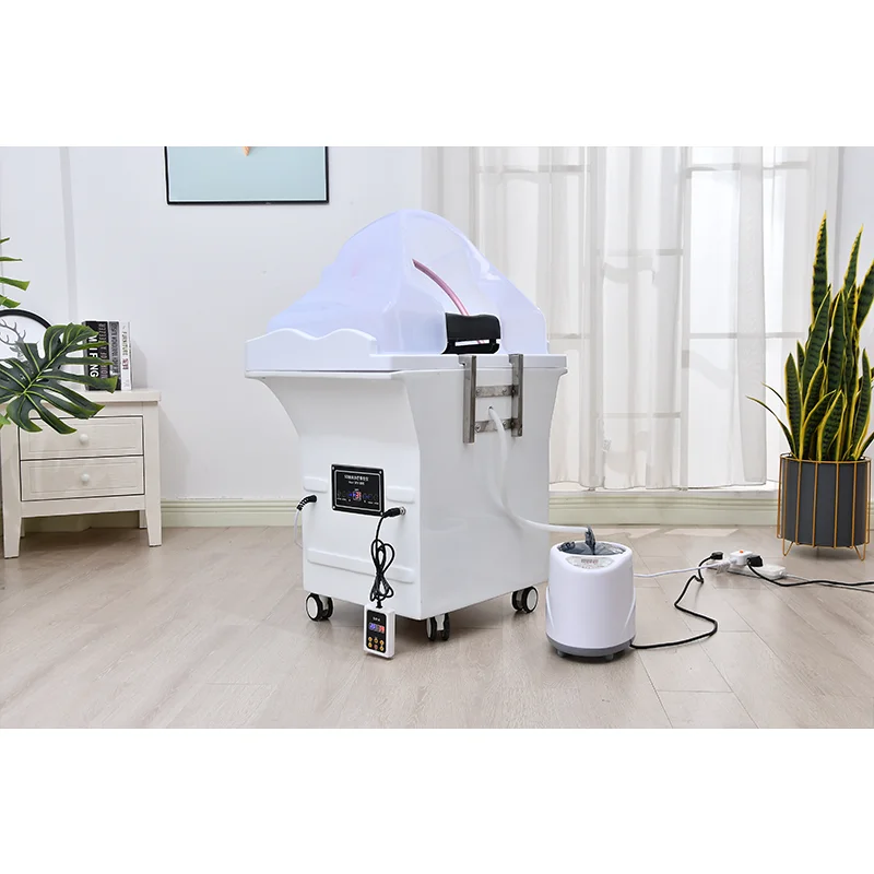 Trending 2023 Separated Sink Set Beauty Salon Shampoo Bed Massage Multifunctional Fumigable Hydrotherapy Circulating Shampoo Bed