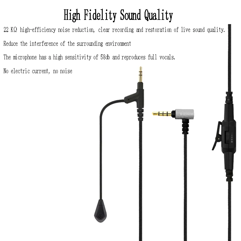 Game adapter cable with microphone 3.5mm to 3.5mm computer game audio cable voice playback adapter cable