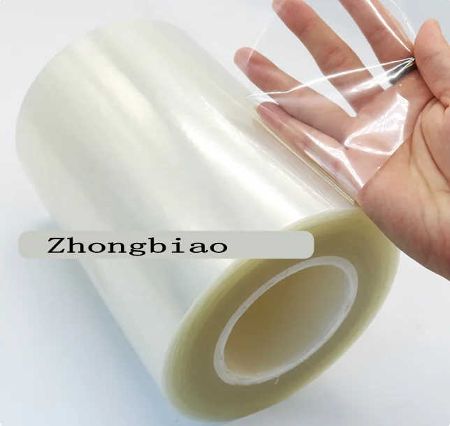Wholesale PEt transparent protective film adhesive tape self-adhesive antistatic high temperature display touch screen film