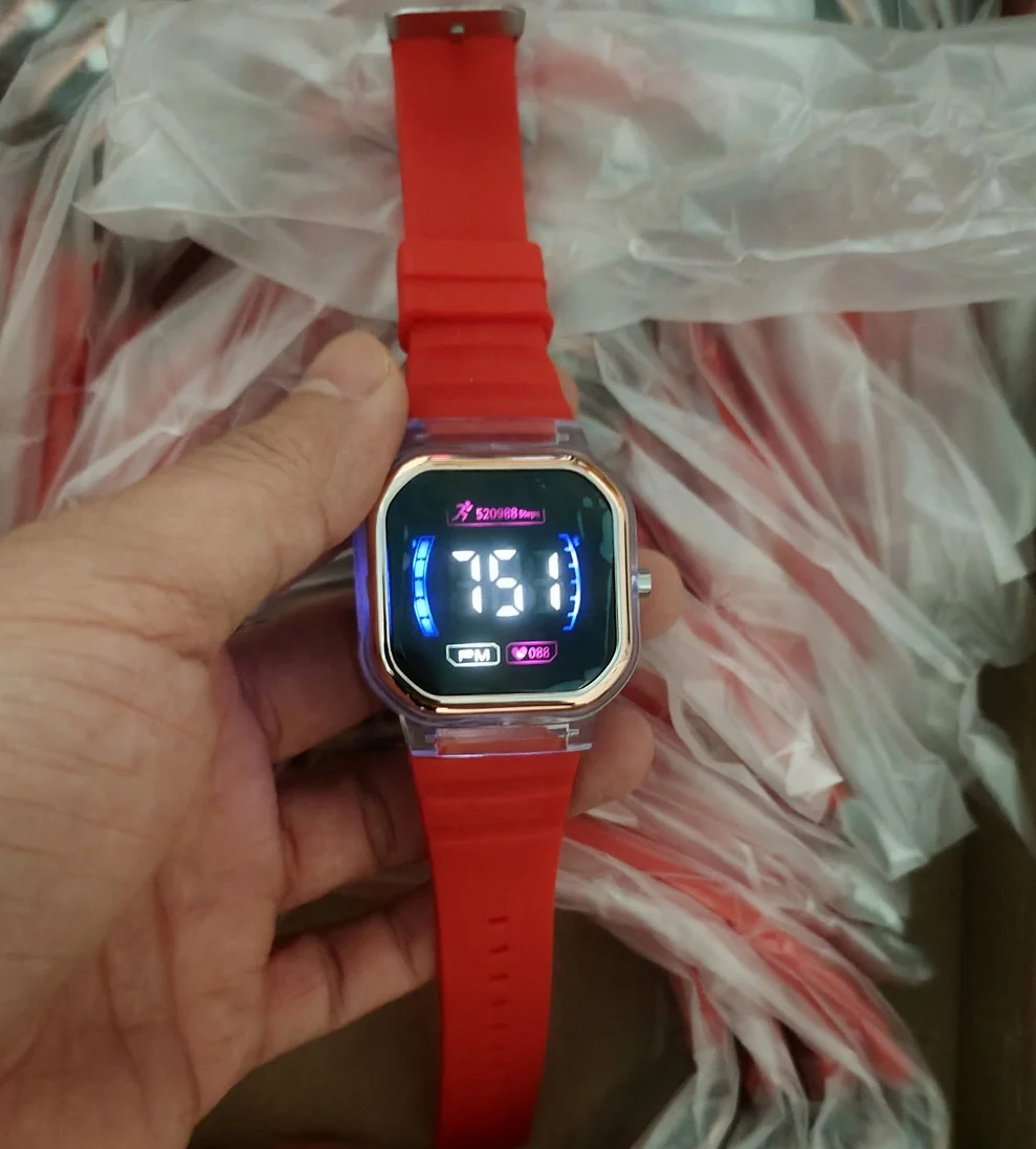 Best Sell Cheap M3 cool fashion square wristwatch digital led back-light hand wrist led electronic watches