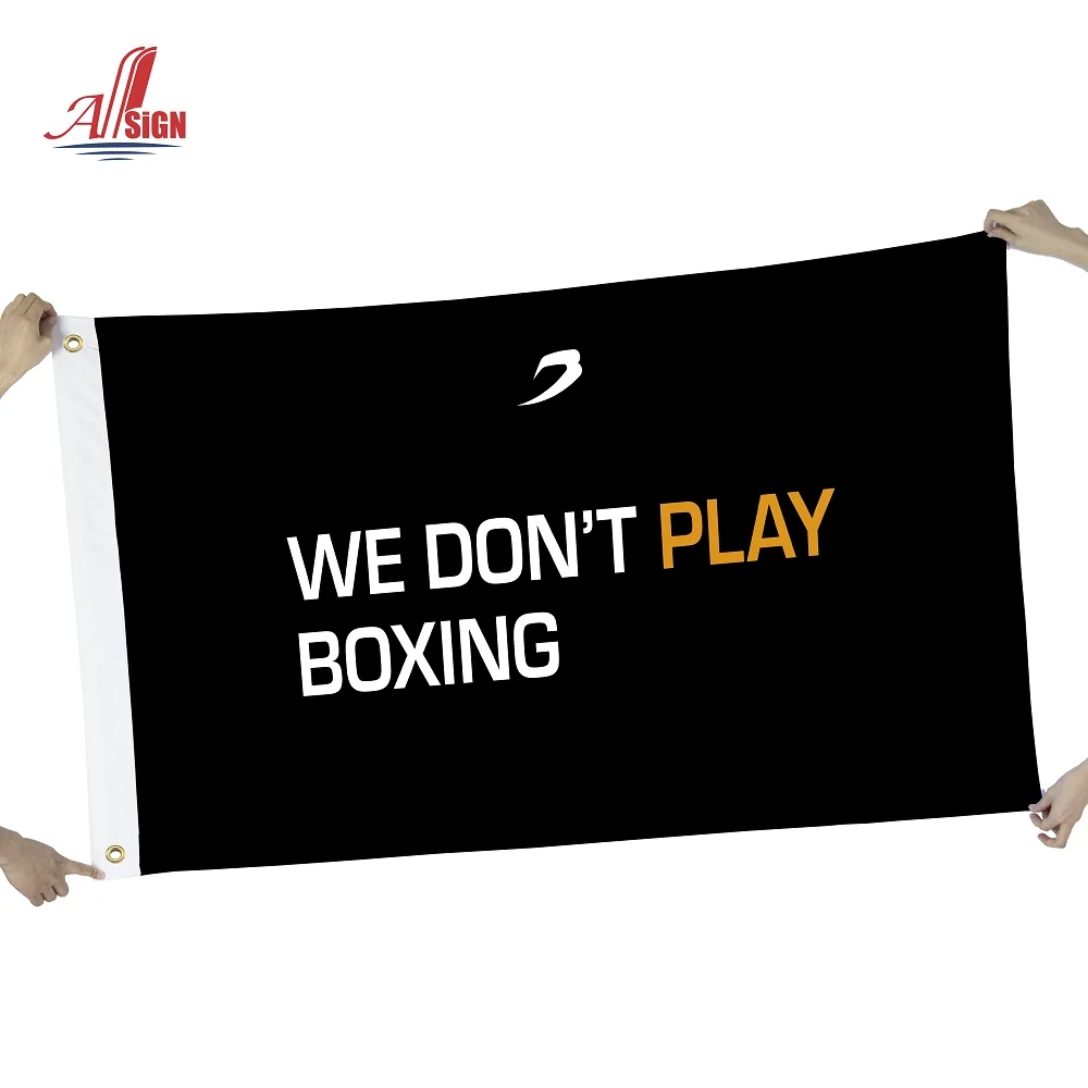 90*150cm Boxing Boating Racing Match Professional  Flags With Logo Custom Print