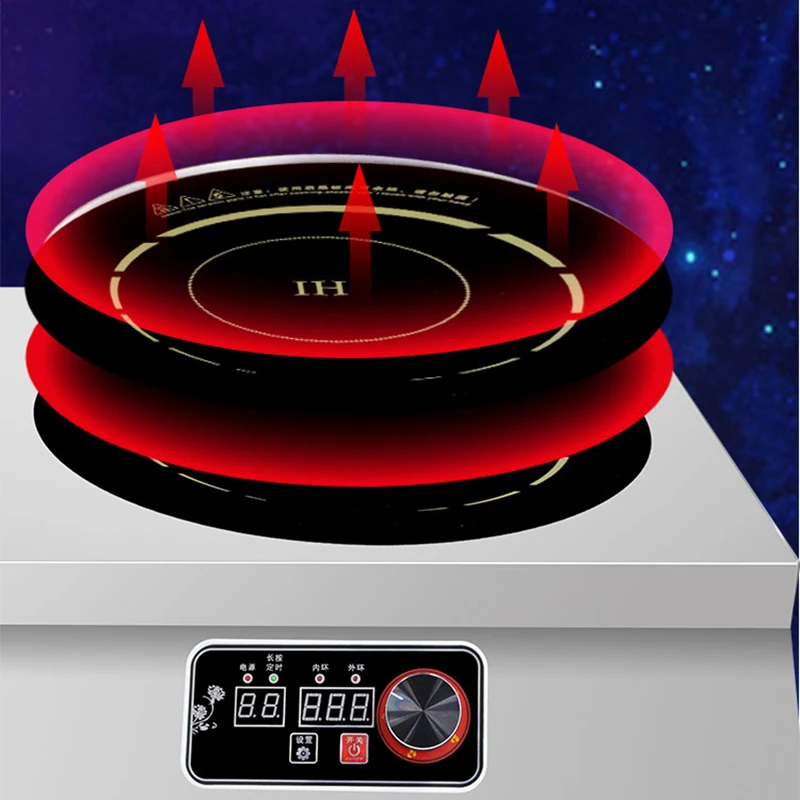 Commercial Multi-Eye Induction Cooker Induktionsherd Multi-Head Electric Ceramic Stove High-Power Desktop Frying Stove