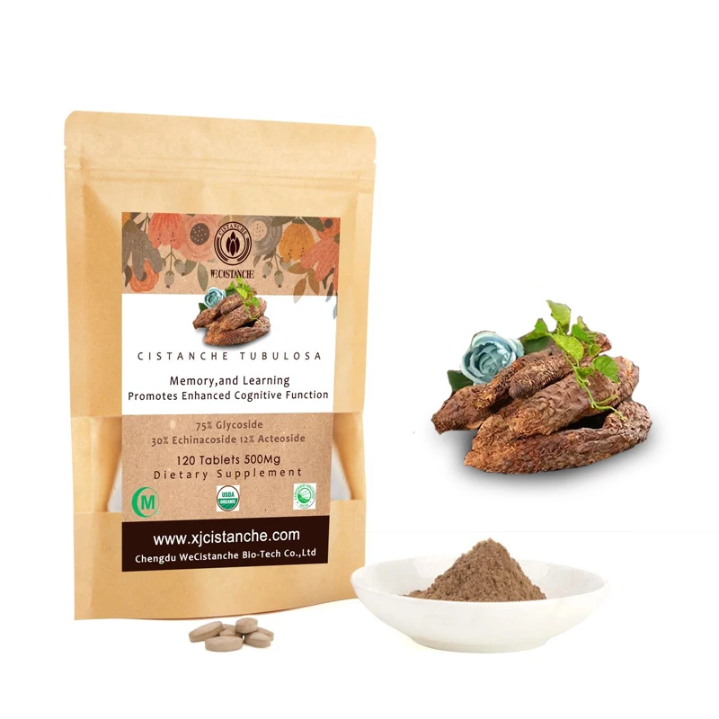 Для улучшения когнитивной функции памяти, экстракт цистанш тубулоза в таблетках, 30% экстракт эхинакозида 12% Acteoside Cistanche