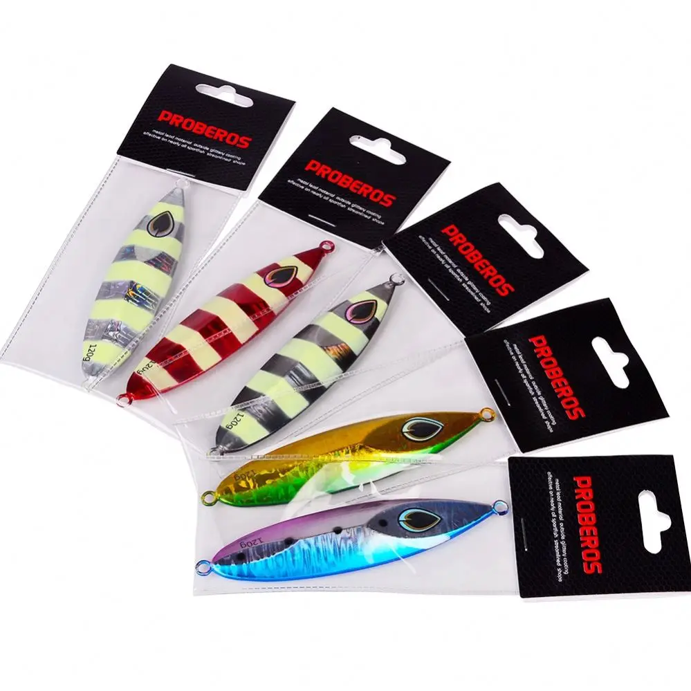 High Quality Saltwater Jigging Bait Fishing Lure 80G 100G 120G Long Cast Sea Fishing Metal Lead Slow Pitch Jigs