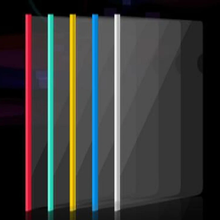 А4 ПП Прозрачная Обложка книги файл документа папки ПВХ отчет крышка с раздвижной планкой