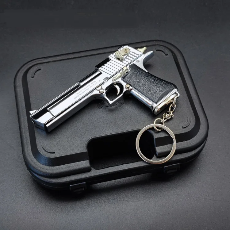Promotional Outdoor Kids Play Toy Gun Products Hot Sale Toy Pistol Model Set Adults Gun Toys Keychains CSGO Desert Eagle 1:3 Gun
