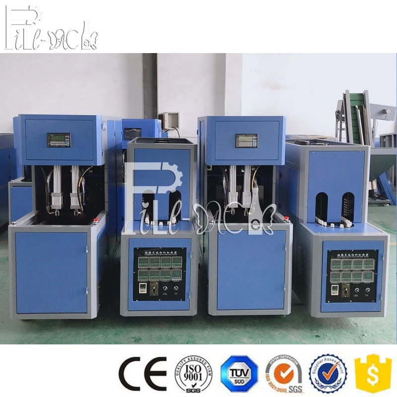 1200BPH / 2400BPH semi auto mineral water bottle blowing machine equipment line plant