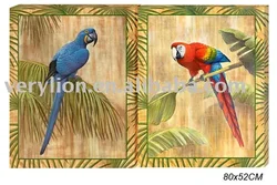 New Innovative Product Chinese Bird Canvas Painting Animal Parrot Painting Parrot Canvas Painting 2Asstd