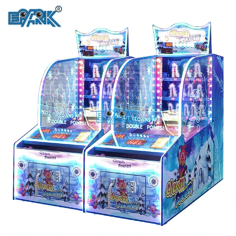 Attractive New Coin Operated Ticket Redemption Game Kids Ball Pitching Arcade Game Machine Clown Frenzy