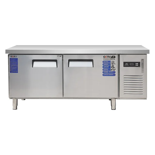 Commercial Refrigeration Workbench Fresh Keeping Freezer Preparation Table Freezer