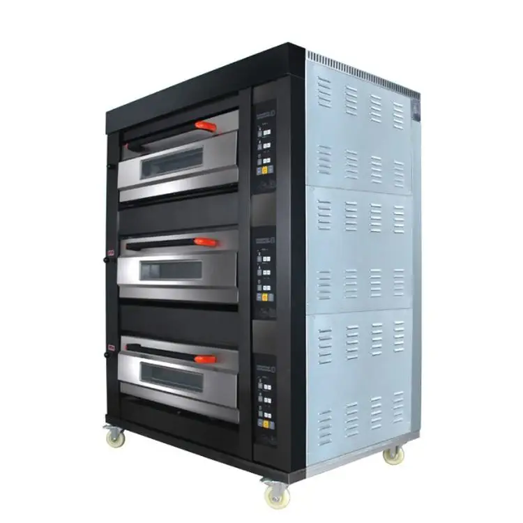 3 deck bakery oven ,bakery deck ovens( 3 decks 6 trays, MANUFACTURER LOW PRICE)
