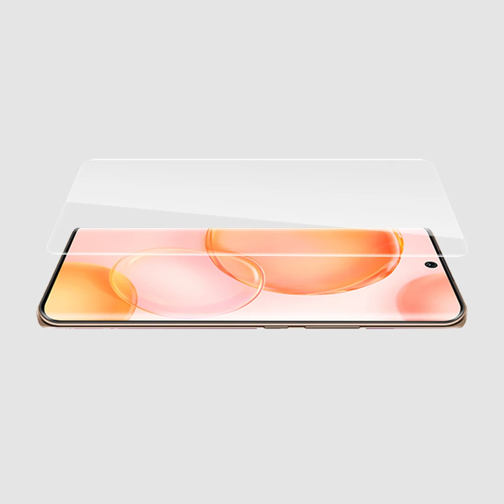 Blueo for huawei mate 20x mate 40 pro uv liquid 3d curved tempered glass for huawei p30 pro smartphone screen protector for p50