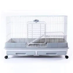 Luxury Fashion Pet Houses of Wheels Indoor Large Cage Small Animals House Metal Rabbit Cage