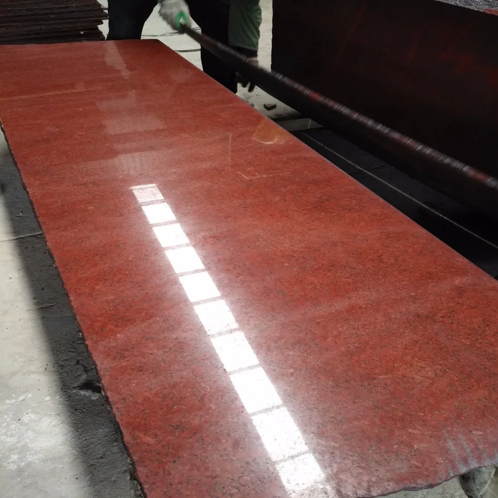 Ruby Red Dyed Polished Granite For Slabs Cut To Size Or Counter Top