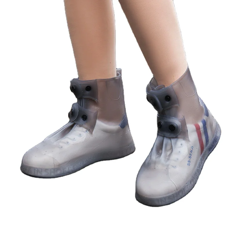 Waterproof non-slip silicone PVC rain shoe covers for men and women