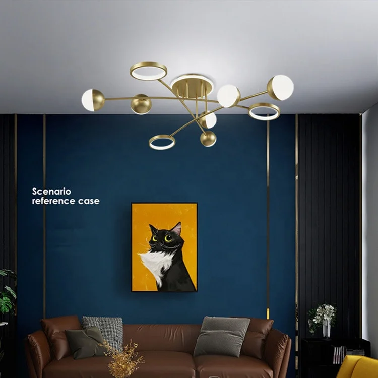 Creative Led Pendant Lights Nordic Modern Acrylic Design Chandeliers Light Post-modern Plexiglass Ceiling Chandelier