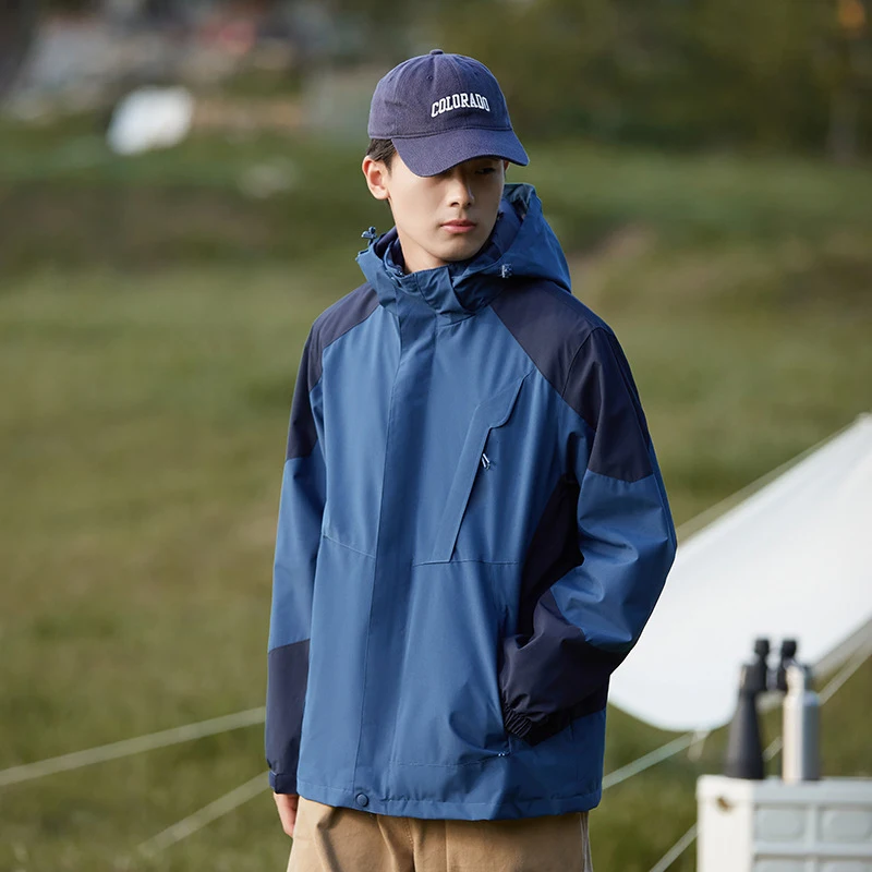 AI-MICH Winter Dismantle Water Proof Coat Man Jacket Custom Made Logo Embroidery Work Clothes Dismantle Breathable Soft Shell