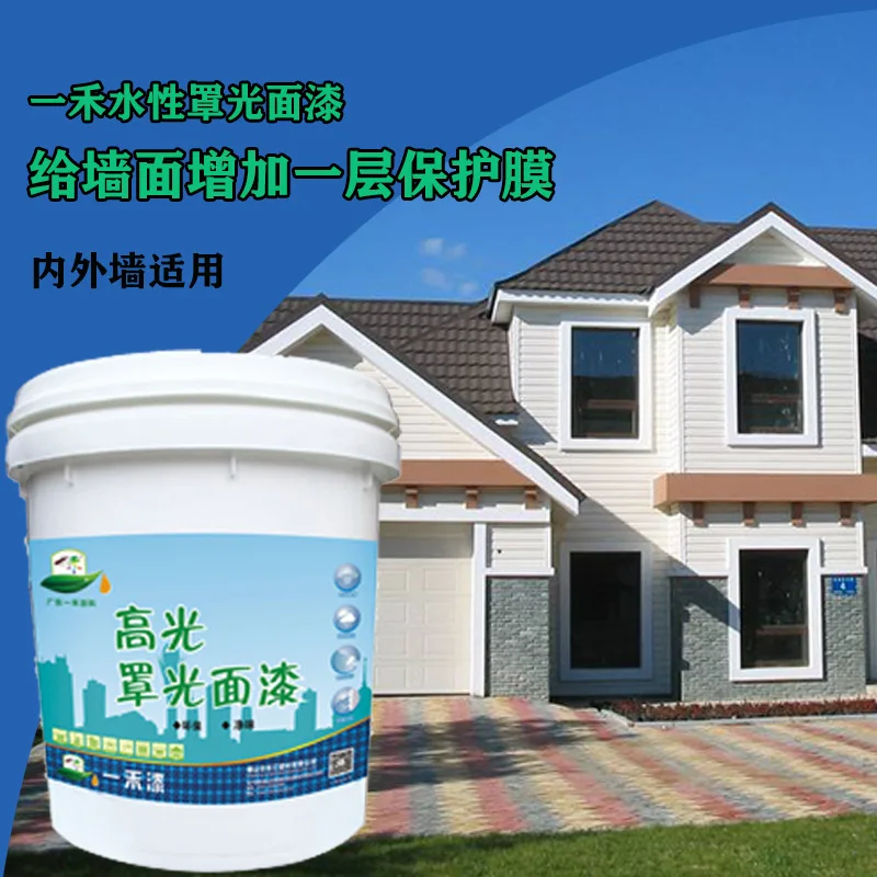 Water-based varnishing paint waterproof exterior wall transparent sunscreen interior wall varnishing agent varnishing surface oi