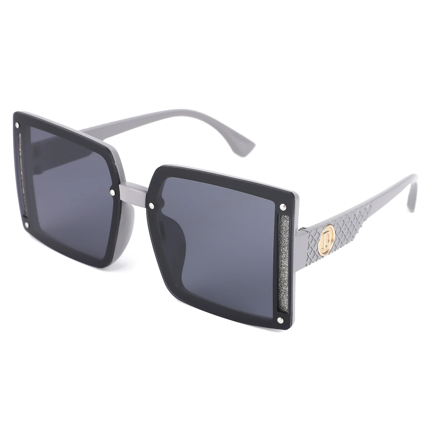 New driving fashion large frame sunglasses male Europe and the United States UV sunscreen beach sunglasses female custom