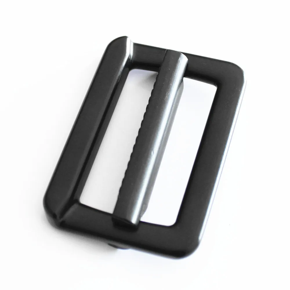 High quality strap adjustable center bar Tri-glide metal side release bag buckle