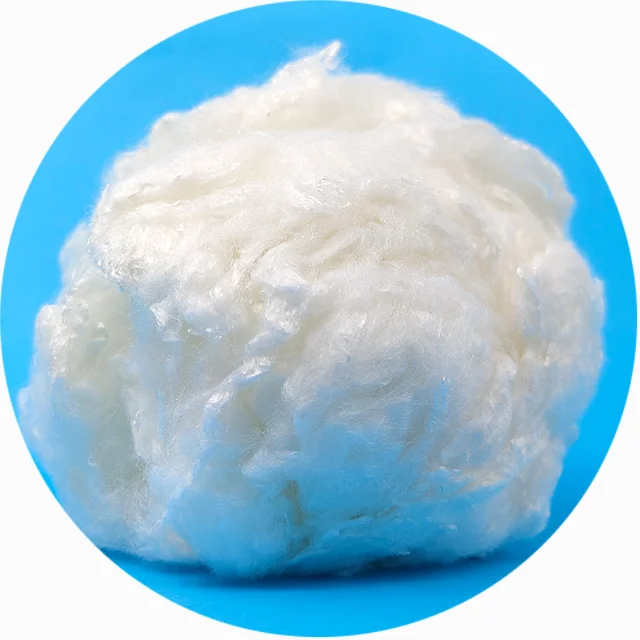 1.4D 38 мм Белое бамбуковое волокно для спиннинга