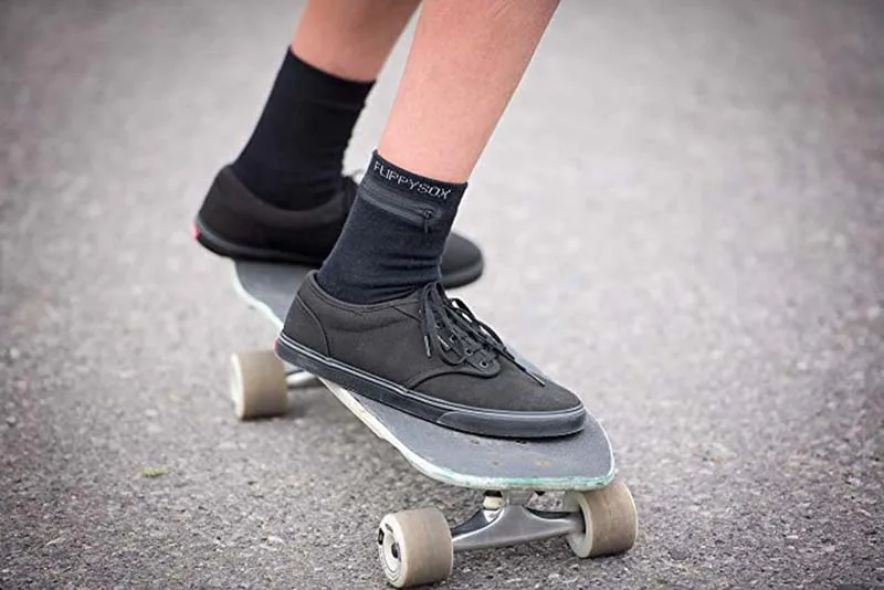 custom design zipper pocket socks