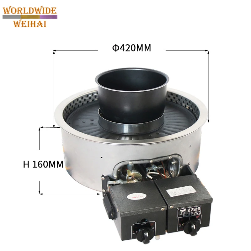 hot pot and bbq grill/round hot pot grill/hot pot grill