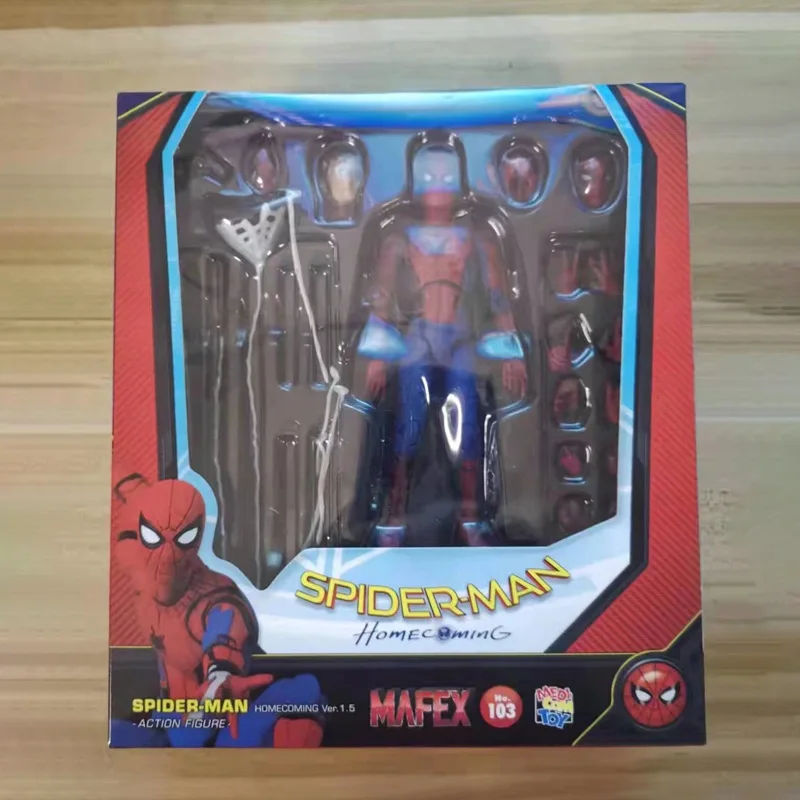 Movie Animation Marvels Toys MAFEX No.103 Spider-Man Homecoming Avengerss Action Figure Boxed Figure Wholesale