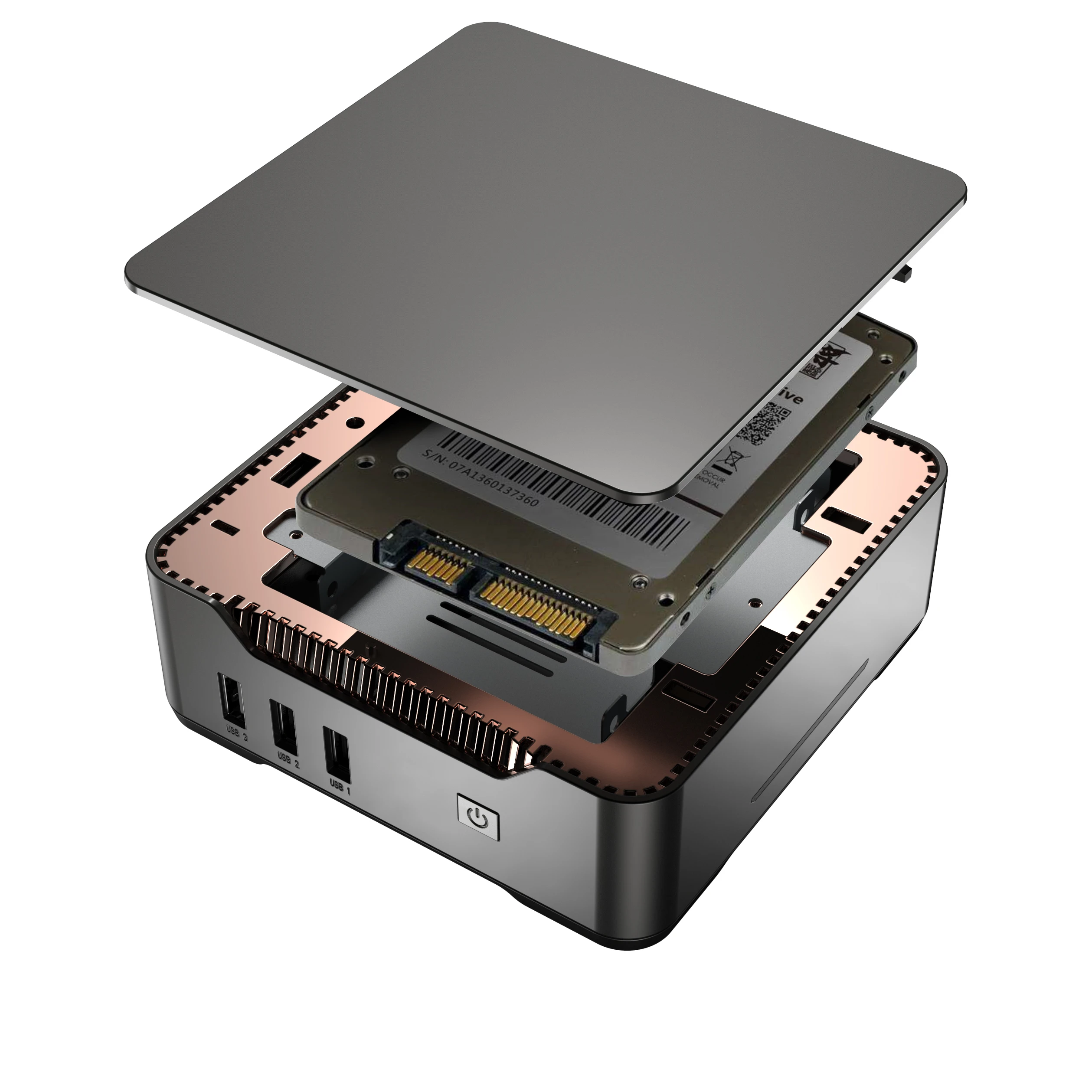 2023 Zkmagic Computer PC Windows11 Linux OS Intel N95 CPU SSD M.2 2280 NVME/ NGFF 4K HDMI2.1 Intel Mini PC