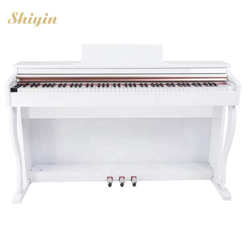 Power Adapter Abs Matte Keyboard Counterweight Iron Keyboard Piano Electronic 88 Keys Hammer Action