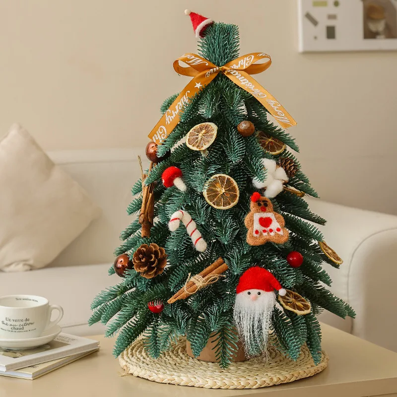 DIY Mini Christmas Tree Set Eco-friendly Christmas Tree for Desktop Decoration and Christmas Gifts for Kids