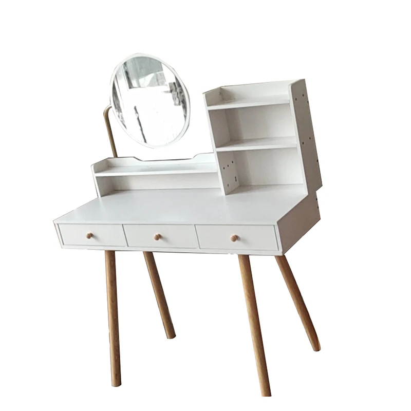 simple dressing table designs wooden white makeup vanity for livingroom