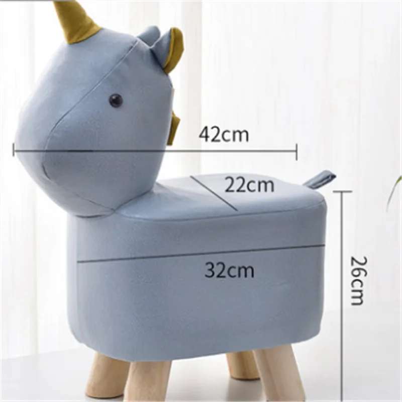 Safety Cartoon Non-Slip Children step stools Fashion and cute animal Fun development sitting stool for kids