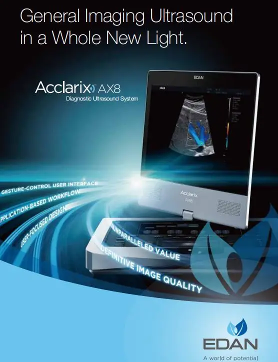 Edan Ax8 Portable Ultrasound Scanner Color Doppler Brand New Ax3/Ax4/Ax8 Price