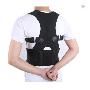 Bases Posture Corrector Lower and Resistance Bands Included Improves Posture Steel Bone Provides Lumbar Support