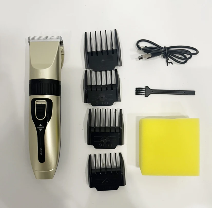 Shaver Grooming Shears Low Noise Rechargeable Cordless Electric Quiet Hair Clipped Machine Set for men trimmer head