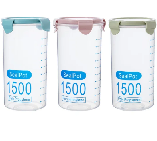 Airtight Food Storage Box Waterproof Sealed Container Food Grade Plastic Big Capacity Kitchen Organizers Cereal Container