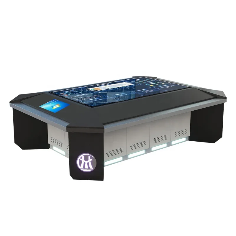 Железный пульт дистанционного управления электронный дисплей с двойным управлением рамка большой экран консоль для бизнес-центра металлический машинный стол