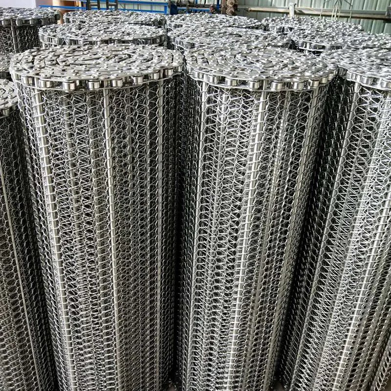 Factory Hot Sale 304 314 316 316 Stainless Steel Spiral Chain Driven Metal Wire Mesh Conveyor Belt For Can Conveyor