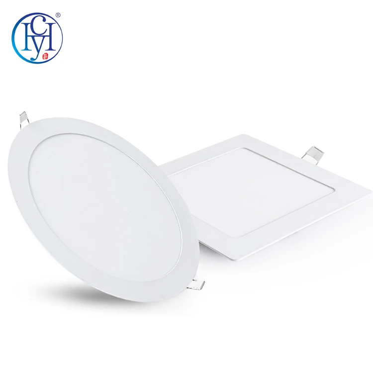 Good Price Office Frameless Thin Round Square Panel Lamp 3 6 9 12 15 18 24 W Ceiling Recessed LED Panel Light