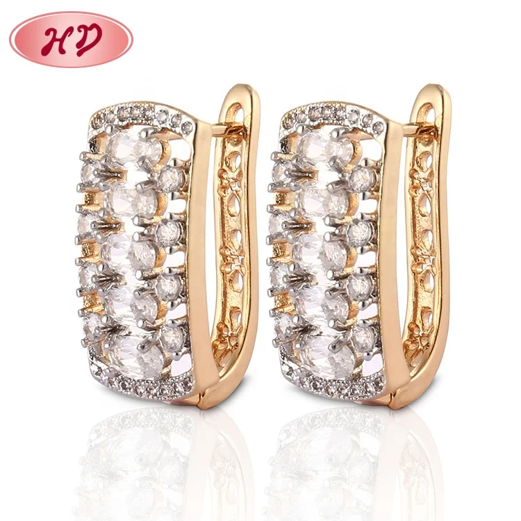 Multicoloured Fashion Earring Designs New Model Diamond Earrings Jewelry